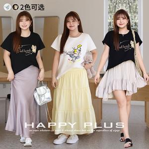 เสื้อยืด Aloha Black Fries Cat สำหรับผู้หญิง ทรงโอเวอร์ไซส์ พิมพ์ลายการ์ตูน ผ้าฝ้ายเจอร์ซีย์ ระบายอากาศได้ดี สวมใส่สบาย - Product Image 4