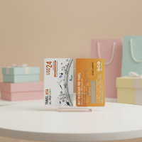 Tarjetas de Recarga Personalizadas de PVC con Código QR/NFC/RFID, Tarjetas de Regalo/Pago, Mini Etiqueta Impermeable y Resistente a la Intemperie, 13.56MHz OEM
