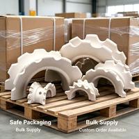 Emballage aléatoire en céramique Super Intalox pour colonnes d'absorption de milieux corrosifs dans l'industrie chimique