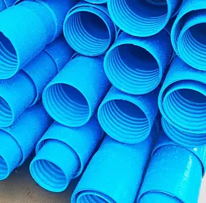 Tubo plástico de PVC para filtro de água de poço de água