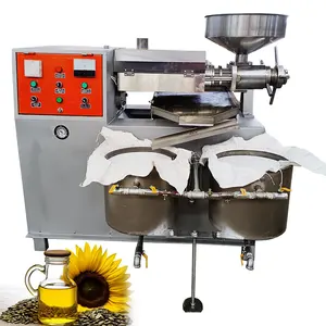 Cold Oil Producing Machine Commercial Peanut Soybean Sesame Sunflower Coconut Screw Oil Press Machine