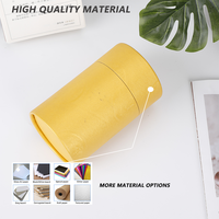 Carton cylindrique écologique personnalisé tapis de yoga oreiller chaussettes serviette t-shirts emballage rond avec tube de papier pour fenêtre pour vêtements
