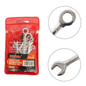 Ensemble de 20 clés miniatures en Cr-V robustes, à embout ouvert et à embout annulaire, pour travaux mécaniques - Product Image 4