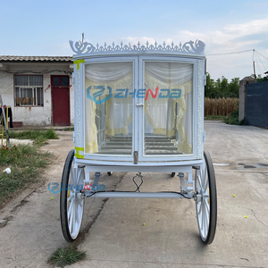 White Horse-drawn Hearse Durable Towable Hearse Luxurious Horse-drawn Hearse - Product Image 4