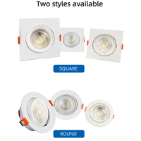 MELINZ Spot LED encastré à lumière chaude neutre, blanc chaud, pour intérieur, 3 5 7 9 12 W, lampe spot LED