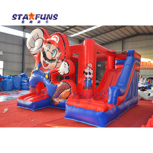 Comercial <span class=keywords><strong>Mini</strong></span> Jumping Castle Bounce House Combo Inflable Bouncer Castillo hinchable con tobogán acuático <span class=keywords><strong>para</strong></span> la venta - Product Image 1