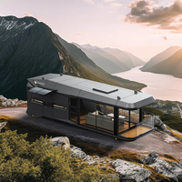 Casa Contenedor de Acero Insonorizada, Prefabricada y Móvil, Tipo Cápsula Espacial Inteligente, con Certificación CE, Directo de Fábrica, para Zonas Turísticas y Playa