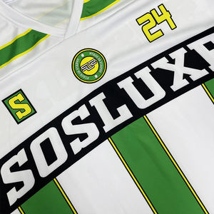 Custom <b>V</b> <b>Neck</b> Print <b>T</b> <b>Shirts</b> Oversized Boxy Embroidery Vintage Retro American Soccer Wear Cropped Football Jersey - Product Image 5