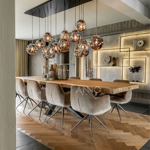 ANNO hiện đại thổi thủy tinh nghệ thuật Đèn chùm trần trang trí ánh sáng đèn chùm - Product Image 3