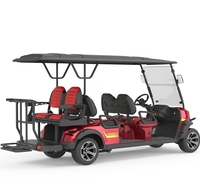 Voiturette de Golf électrique 6 places au Design Unique, châssis bas, batterie plomb-acide ou Lithium, voiture de Club, voiture de Golf électrique 6 places, nouveauté 2023