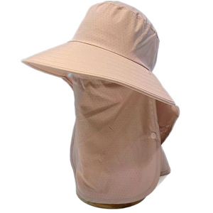 หมวกป้องกันแสงแดด หมวกปีกกว้าง ระบายอากาศได้ดี ครอบคลุมใบหน้า หมวกป้องกันรังสียูวีกลางแจ้งสำหรับผู้ใหญ่ ไนลอนพับได้ - Product Image 1