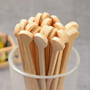 Best Special-shaped Disposable bamboo stirrer coffee stirrer wooden Cocktail Drink Coffee Stirrers sticks