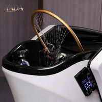 Chaise de lavage de cheveux électrique de luxe pour salon de beauté, vente chaude 2025, fauteuil de spa pour la tête, lit de massage, chaise de lavage de cheveux pour le spa de la tête