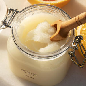 Exfoliante corporal de etiqueta privada, exfoliante facial Natural, crema corporal, ingredientes a base de hierbas, tarros Exfoliantes corporales para iluminar la piel OEM, exfoliante de café - Product Image 5