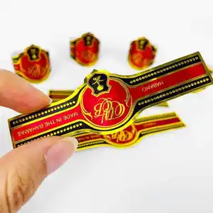 Minsda Custom Cuban Good Quality Eco-friendly Waterproof Material Color Printing Brand Cigar Label