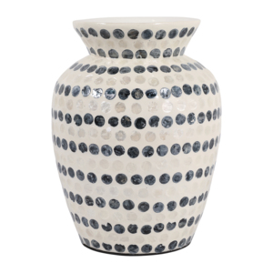 Vaso Decorativo Alto con Motivo a Pois Contemporaneo per Soggiorno e Ufficio - Product Image 5