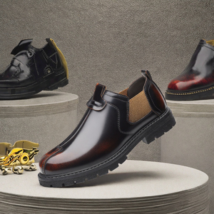 Scarpe da Lavoro Martin da Uomo 2025: Stivali Casual in Pelle Retrò Britannici Alti alla Caviglia, Leggeri e Traspiranti per Primavera e Inverno - Product Image 3