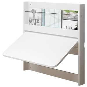 Étagère <span class=keywords><strong>murale</strong></span> en bois MDF pliable, <span class=keywords><strong>invisible</strong></span> multi-fonction, bureau d'étude, lit, salon, pour ordinateur portable et livre - Product Image 4