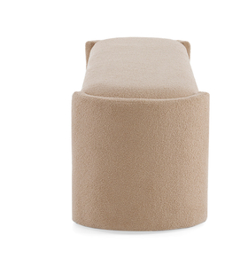 Banco Otomano Moderno, Elegante y Sencillo, de Forma Alargada, Color Camel Claro, para Dormitorio y Sala de Estar - Product Image 5