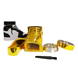 Nuevo Diseño de Fábrica, Creativo y Elegante, Triturador de Hierbas en Forma de Zapato, de Aleación de Zinc, 4 Piezas, Manual, para Tabaco y Hierbas - Product Image 2
