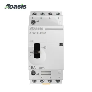 AOASIS AOCT-16M GY GC 16A 4P 4NO家用交流模块化接触器手动操作