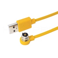 Conector magnético Hytepro Yellow de 2 pines con cable USB M523Y
