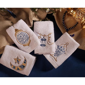 Personalisierte Bestickte Ramadan <span class=keywords><strong>Karim</strong></span> Gästehandtücher Ramadan Islamisch Thematisierte Küchentücher Baumwolle Muslimische Einweihungsdekoration - Product Image 4