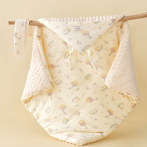 Suministro al por Mayor de Mantas de Muselina de Conejito con Puntos Polares, Manta Suave de Invierno para Envolver Recién Nacidos, Tela de Punto con Relleno de Seda para Regalo - Product Image 6