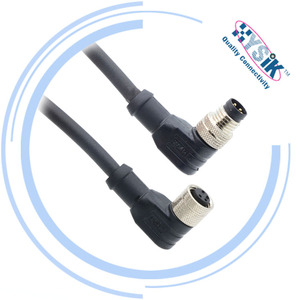 Conector de Panel Hysik M8 de 4 Pines con Cables, Conectores de Montaje Frontal, Ensamblaje de Conector de Aviación para Enchufe Industrial - Product Image 5
