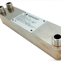 Échangeur de chaleur à plaques en acier inoxydable pour le brassage domestique 20/30/40/60 refroidisseur à plaques écologique alimenté au gaz (GPL)