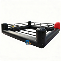 Champ gonflable commercial d'arène de joute de jeu gonflable interactif de ring de boxe de lutte à vendre