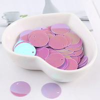 Échantillon gratuit de paillettes plates en vrac de décoration de mariage en PVC PET coloré multiple pour l'artisanat