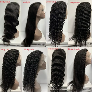 Peluca de encaje completo HD de cabello humano brasileño sin procesar Vendedores Onda de agua Cutícula alineada 100% Pelucas de cabello virgen para mujeres negras - Product Image 3