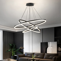 Luminaires ronds nordiques simples lustres d'éclairage intérieur suspendus de bureau lumières LED suspendues