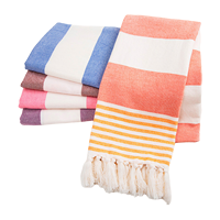 Serviette de plage turque la plus vendue 39 x 71 légère sans sable séchage rapide en coton fabriquée par un fabricant de serviettes de plage