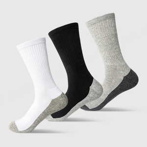 2024 vente chaude longue Absorption des chocs chaussettes de sport Logo personnalisé chaussettes haute qualité coton chaussettes hommes - Product Image 1