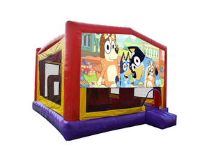 Castillo Inflable <span class=keywords><strong>Bluey</strong></span> Extra Obstacle Combo <span class=keywords><strong>de</strong></span> 13 pies, <span class=keywords><strong>Casa</strong></span> <span class=keywords><strong>de</strong></span> Brinco Inflable para Fiestas, Juguetes <span class=keywords><strong>de</strong></span> Juego para Niños, Castillos Inflables Comerciales - Product Image 3
