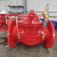 Vanne de régulation/décharge de pression DN150 en fonte ductile GGG50, corps en fonte ductile, commande hydraulique pilote, pour hydrant d'incendie, alimentation en eau EVK