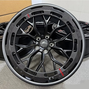 Juego de 2 Ruedas Forjadas de Aleación de Aluminio Personalizadas de 17 18 19 20 21 Pulgadas 5x100 5x108 5x112 5x114.3 5x115 5x120 5x127 <span class=keywords><strong>La</strong></span> Voiture Noire Rim - Product Image 2
