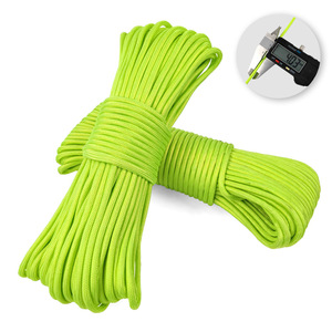 Seven-Core Polyester Para Cord Outdoor Survival Gear for Mountaineering <b>Camping</b> Includes Tent Bundle Conventional Landing - Product Image 5