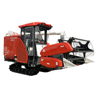 Moissonneuse-batteuse Kubota EX118Q à alimentation complète, 118 CV, avec cabine climatisée, pour la récolte du riz, du blé, du maïs et du soja, usage agricole
