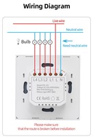 Interrupteur intelligent Wi-Fi 1/2/3/4 voies, interrupteur tactile intelligent pour éclairage mural, compatible Tuya Smart Life, Google Alexa, 220V