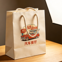 Sacs en papier isolés avec feuille d'aluminium, doublure en aluminium pour garder les aliments chauds/froids, emballage thermique pour la livraison, la vente à emporter et la restauration