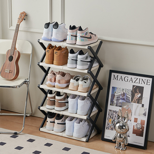 Scarpiera Espandibile a 3 Ripiani, Portascarpe Pieghevole per Casa, Organizzatore per Scarpe, Etagère à Chaussures Pliable - Product Image 3