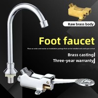 Robinet de lavabo moderne et minimaliste pour hôpital, mitigeur en cuivre massif, finition électrolytique, design Dragon Kinglions KL-45V1