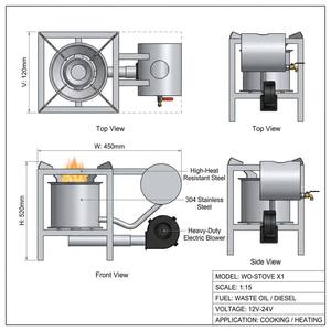 Fournisseur en gros de poêles <span class=keywords><strong>à</strong></span> combustion écologiques OEM personnalisées avec souffleur, chauffage portable multi-combustibles, équipement de camping - Product Image 4