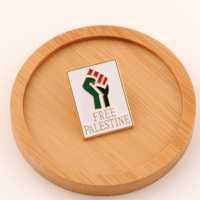Badges en métal de Palestine gratuit broche en forme de poing épingles de drapeau en émail personnalisé dur doux vêtements chapeau revers décorations artisanat en métal