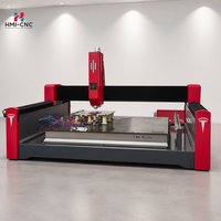Centre d'usinage CNC ATC haute précision pour marbre et granit, machine de gravure 4 axes avec dispositif rotatif