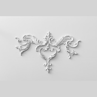 JMZ35 Moulure d'angle de plafond sculptée en PU haute densité, légère, sans fissures, rosette décorative intérieure européenne