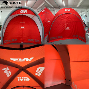 Tente dôme <span class=keywords><strong>gonflable</strong></span> hermétique avec logo personnalisé CATC |   Impression par transfert thermique |   Pompe à air électrique |   Extension latérale modulaire connectable - Product Image 2